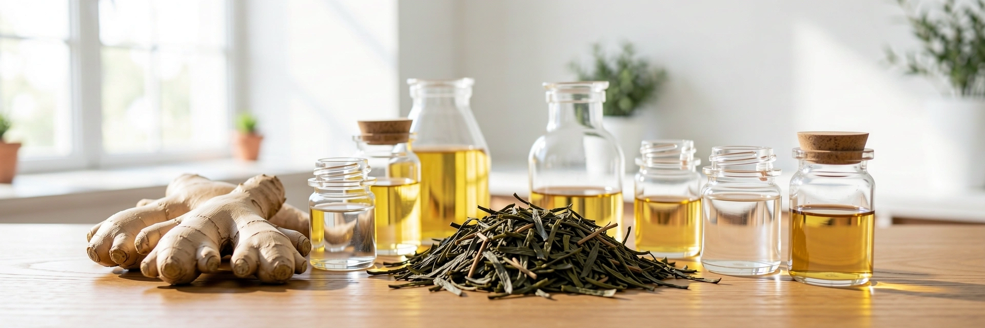 Pure botanical ingredients representing our natural philosophy